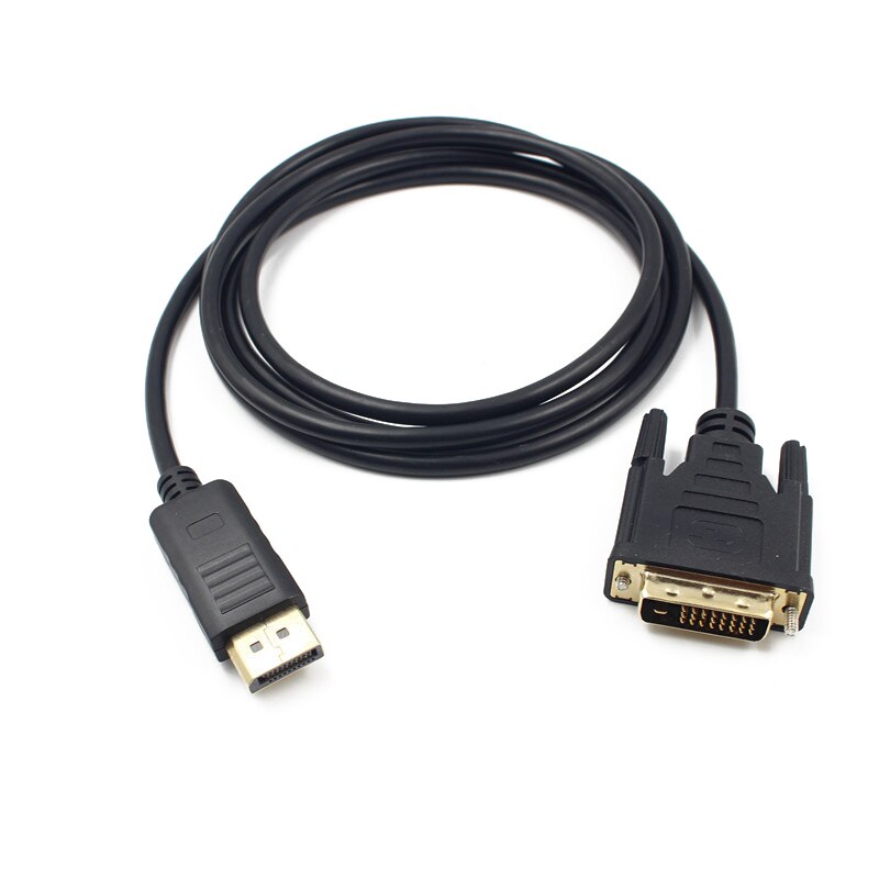 1.8M Professional DP to DVI Converter Cord High Quality DisplayPort Male to DVI-D 24+1Pin Male Monitor Display Adapter Cable