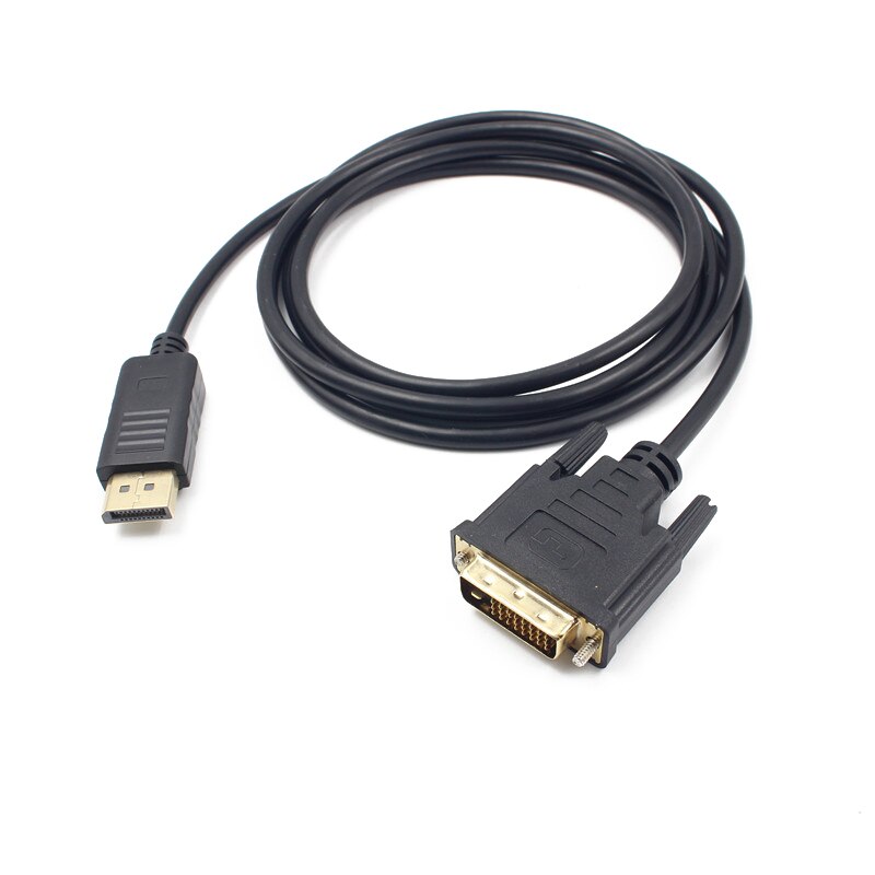 1.8M Professional DP to DVI Converter Cord High Quality DisplayPort Male to DVI-D 24+1Pin Male Monitor Display Adapter Cable