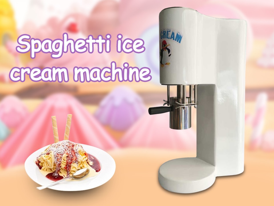 CE Different Shapes Spaghetti Ice Cream Machine (MJ-103) - China Spaghetti  Ice Cream Machine, Ice Cream Spaghetti Machine