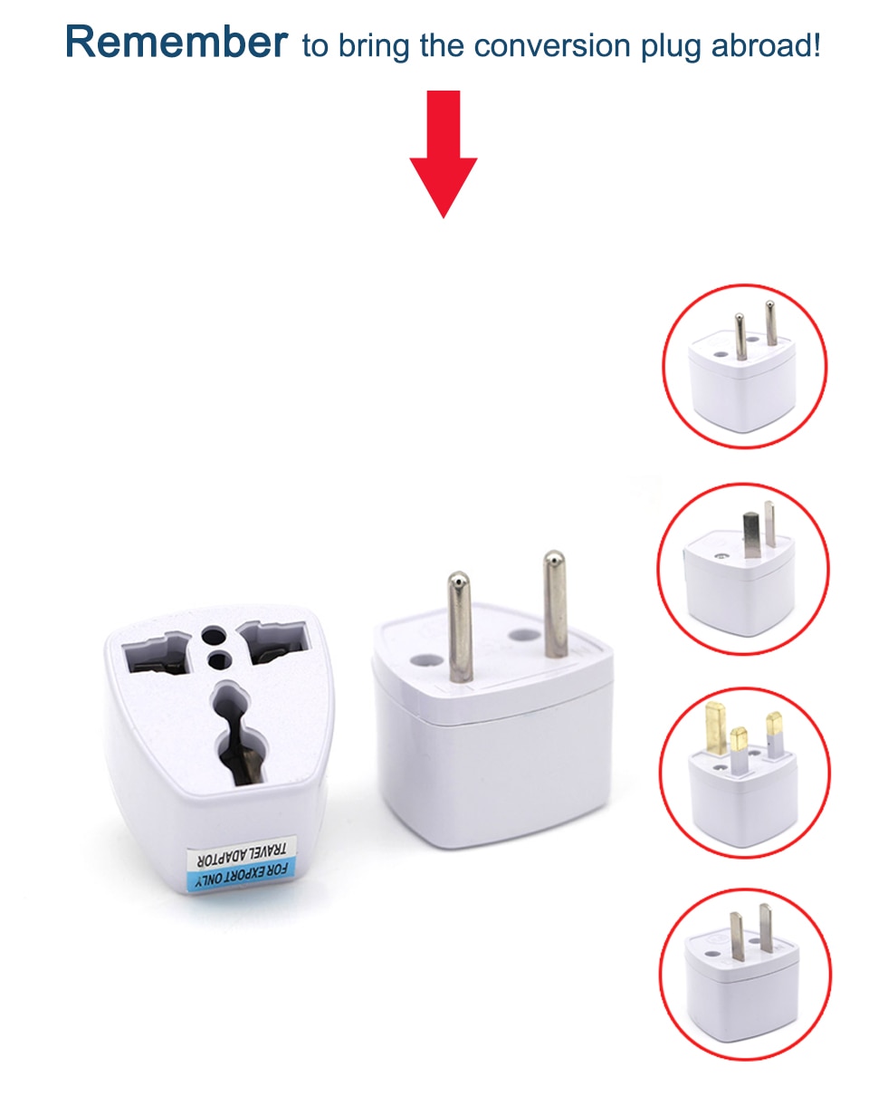 New Arrival 1 PC Universal UK US AU to EU AC Power Socket Plug Travel Electrical Charger Adapter Converter Japan China American (3)