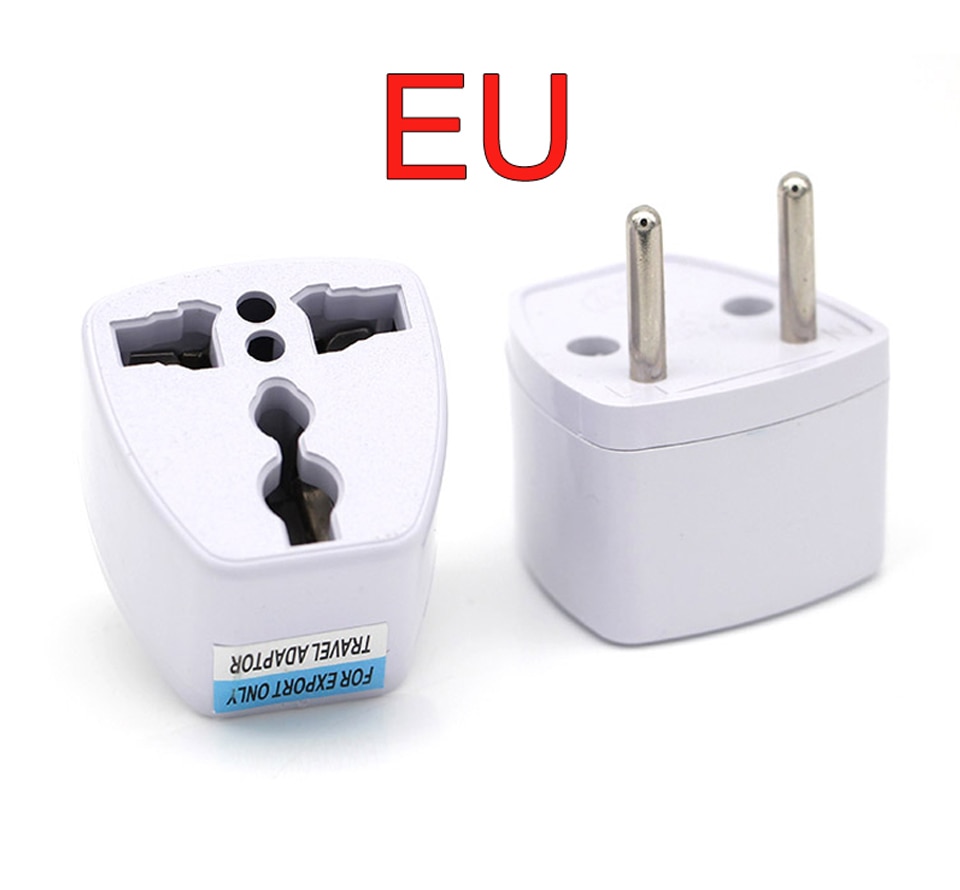 New Arrival 1 PC Universal UK US AU to EU AC Power Socket Plug Travel Electrical Charger Adapter Converter Japan China American (7)