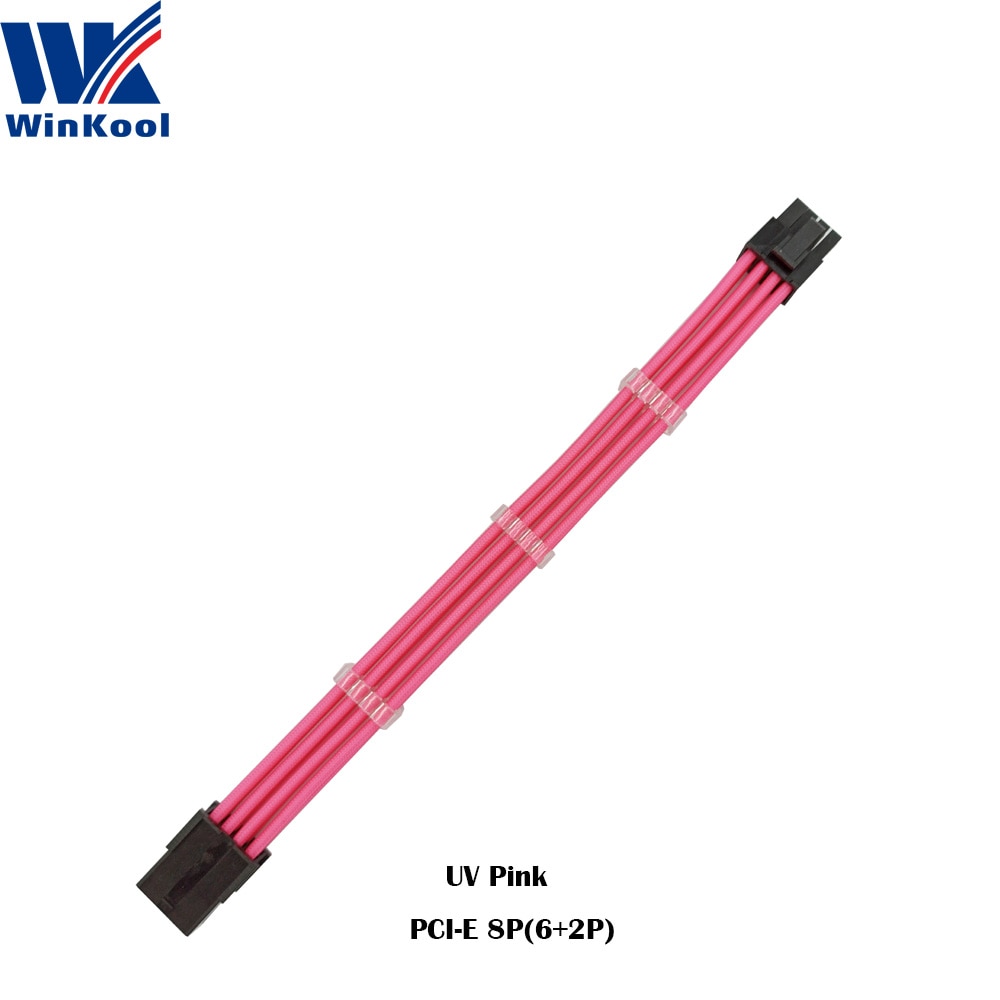 WinKooL_UV_Pink_PCI-E_8P_Extension_Cable