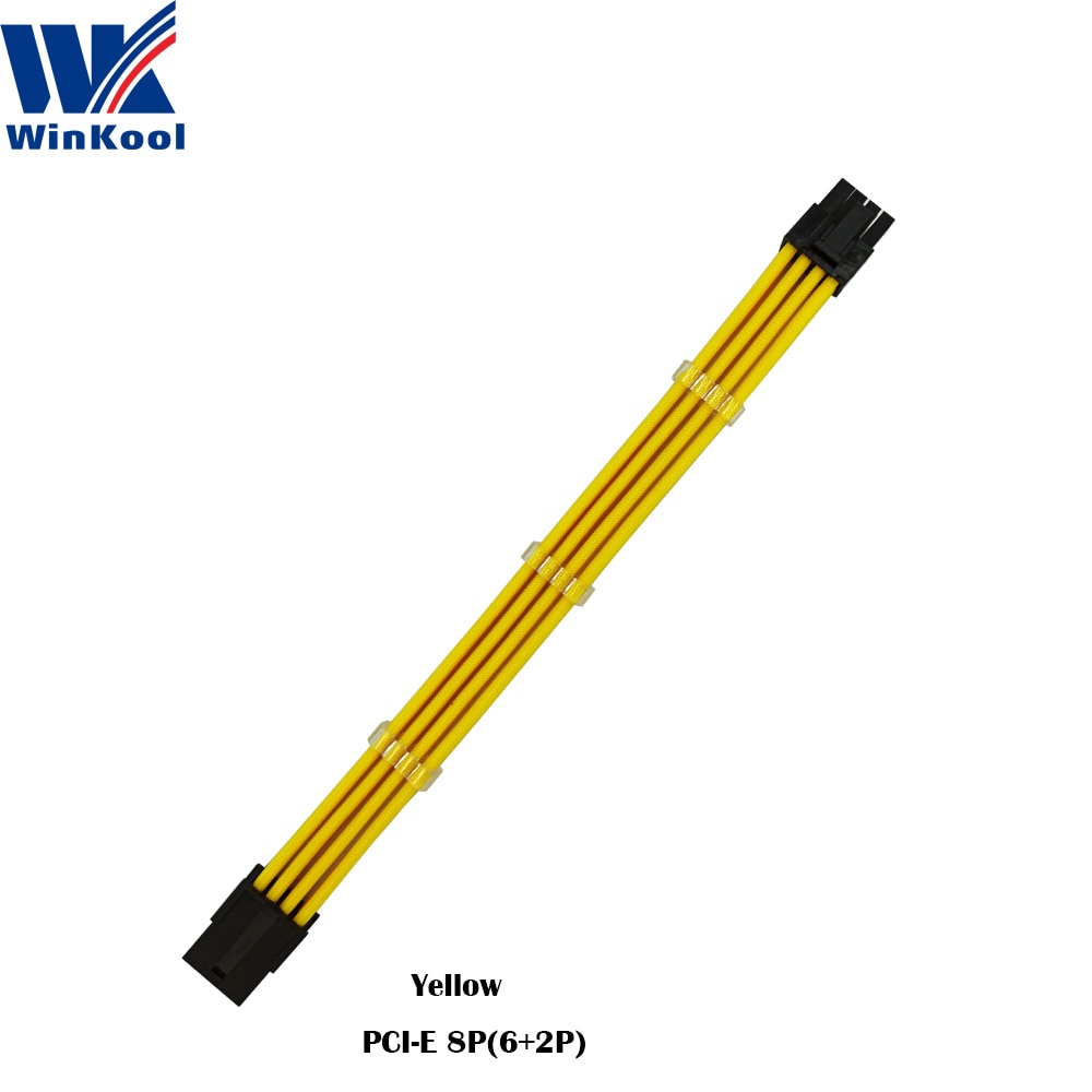 WinKooL_Yellow_PCI-E_8P_Extension_Cable