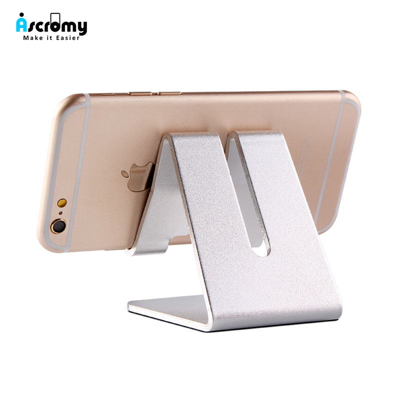 Ascromy Mobile Phone Holder Stand Desk Aluminum Metal Desk For Xiaomi iPhone XS Max XR X 8 7 6 iPad Samsung Tablet Phone Soporte (1)