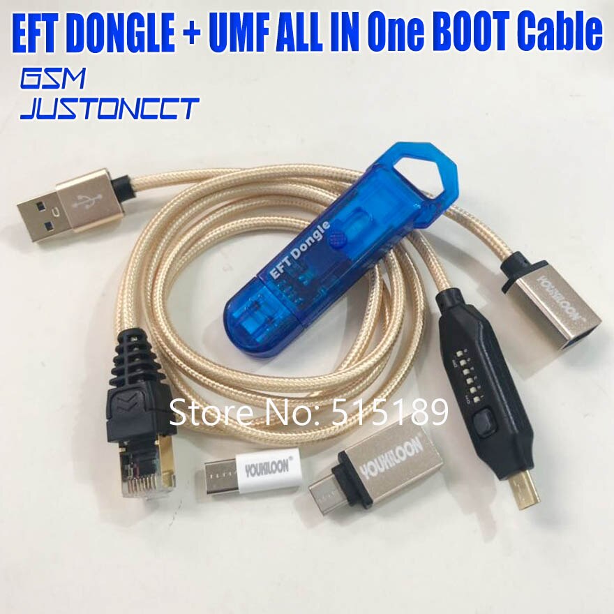 EFT DONGLE + UMF ALL BOOT CABLE - GSMJUSTONCCT -H
