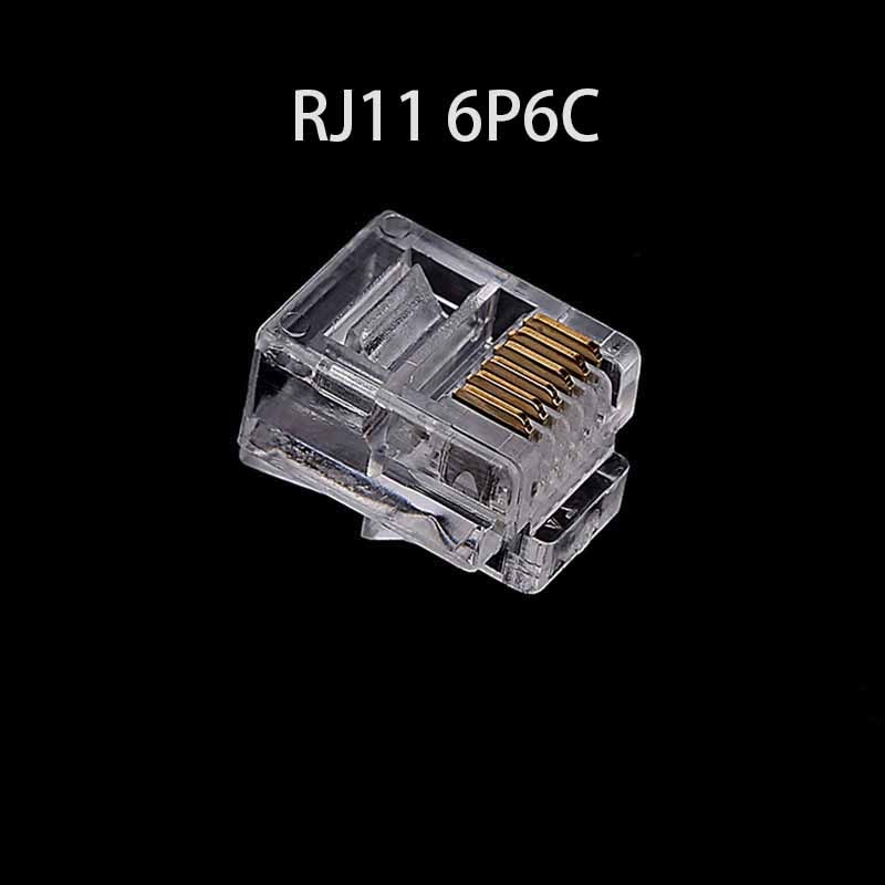 6Pin RJ11 RJ-11 6P6C 6P4C 6P2C Modular Plug Telephone Phone Connector  (5)