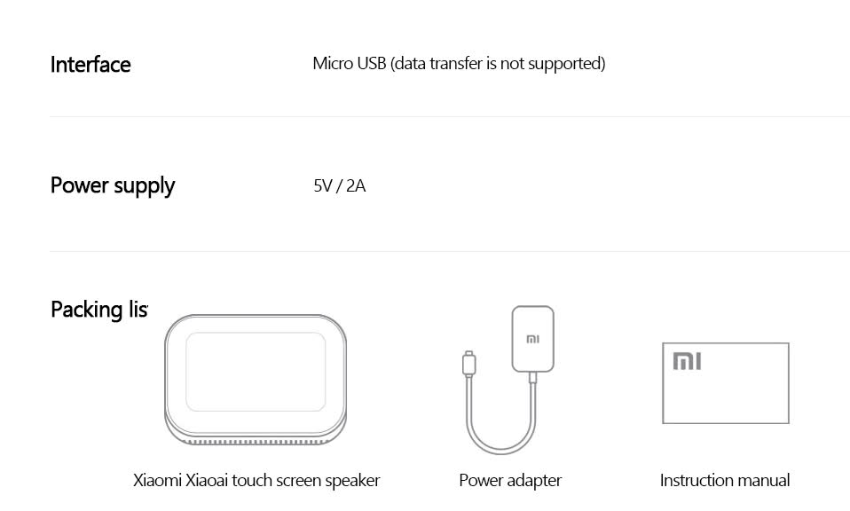 Original Xiaomi AI Touch Screen Bluetooth 5.0 Speaker Digital Display Alarm Clock WiFi Smart Connection Speaker Mi speaker (1)