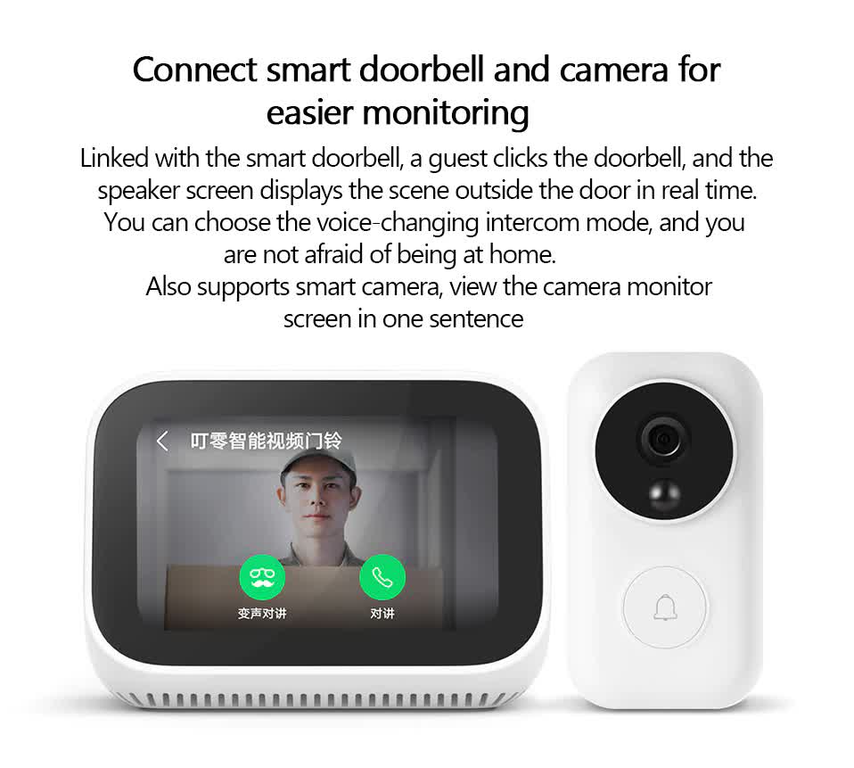 Original Xiaomi AI Touch Screen Bluetooth 5.0 Speaker Digital Display Alarm Clock WiFi Smart Connection Speaker Mi speaker (9)