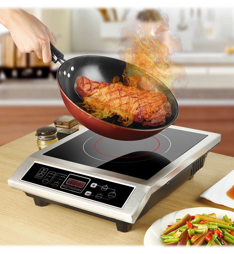 high-power induction cooker 3500w commercial flat