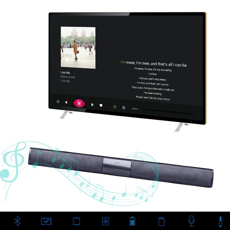 VTIN BS28B Wireless Bluetooth Soundbar Speaker TV Home Theater Soundbar Subwoofer with RCA 3D Stereo Surround Sound Speaker      (15)