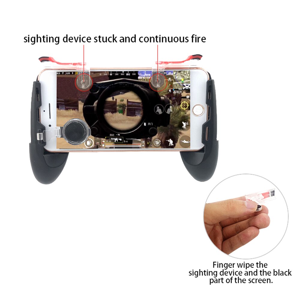 Mobile Phone Game Controller Trigger Fire Button Joystick Gamepad 4in1