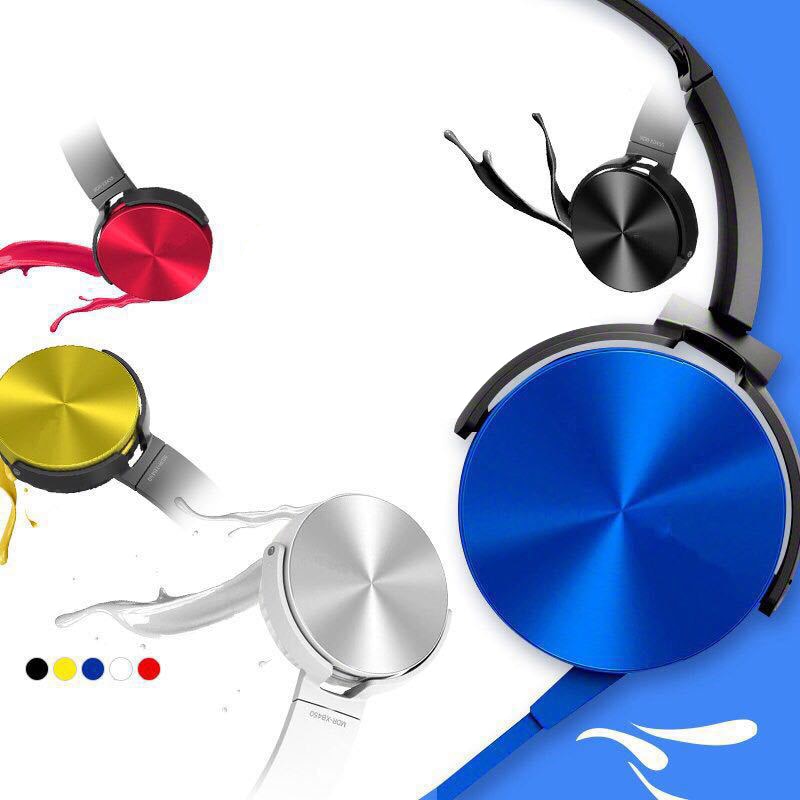 3.5mm Audio Headphones with Mic Portable Fold-Flat Stereo Bass Gaming Headsets Earphone For Laptop PC Computer Desktop Headphone