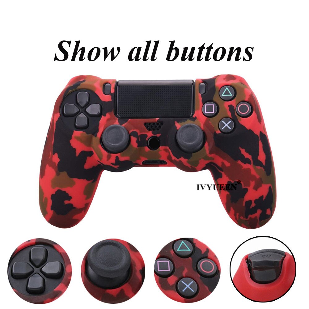 for PlayStation dualshock 4 ps4 pro slim controller silicone case skin 20