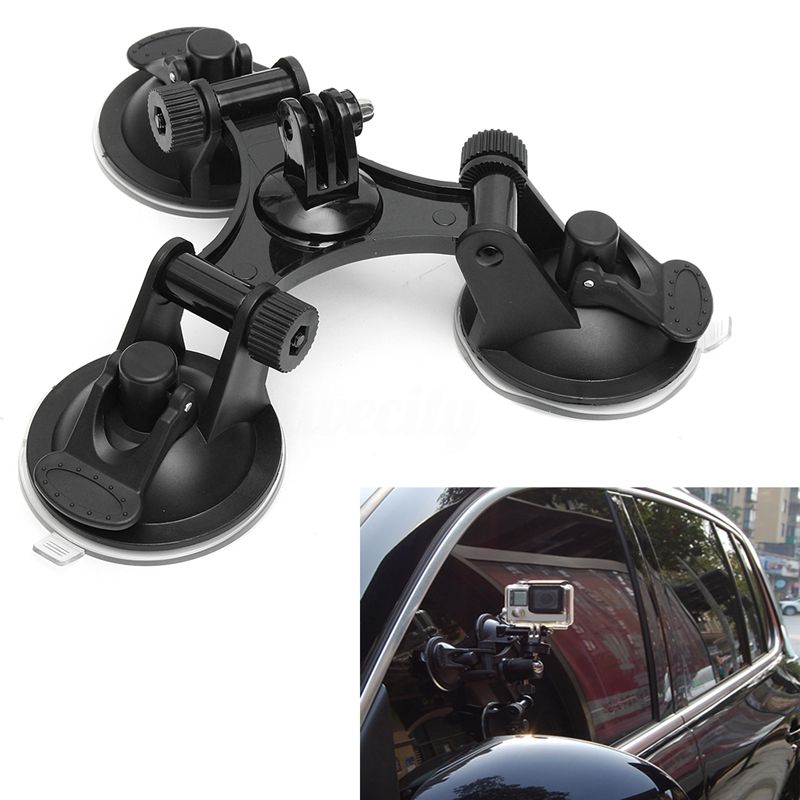Car-Triple-Suction-Cup-Mount-Holder-Stand-Low-Angle-For-GoPro-SJCAM (1)