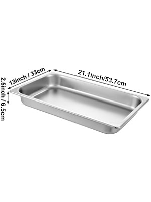 steam table pans,stainless steel, 6 packs