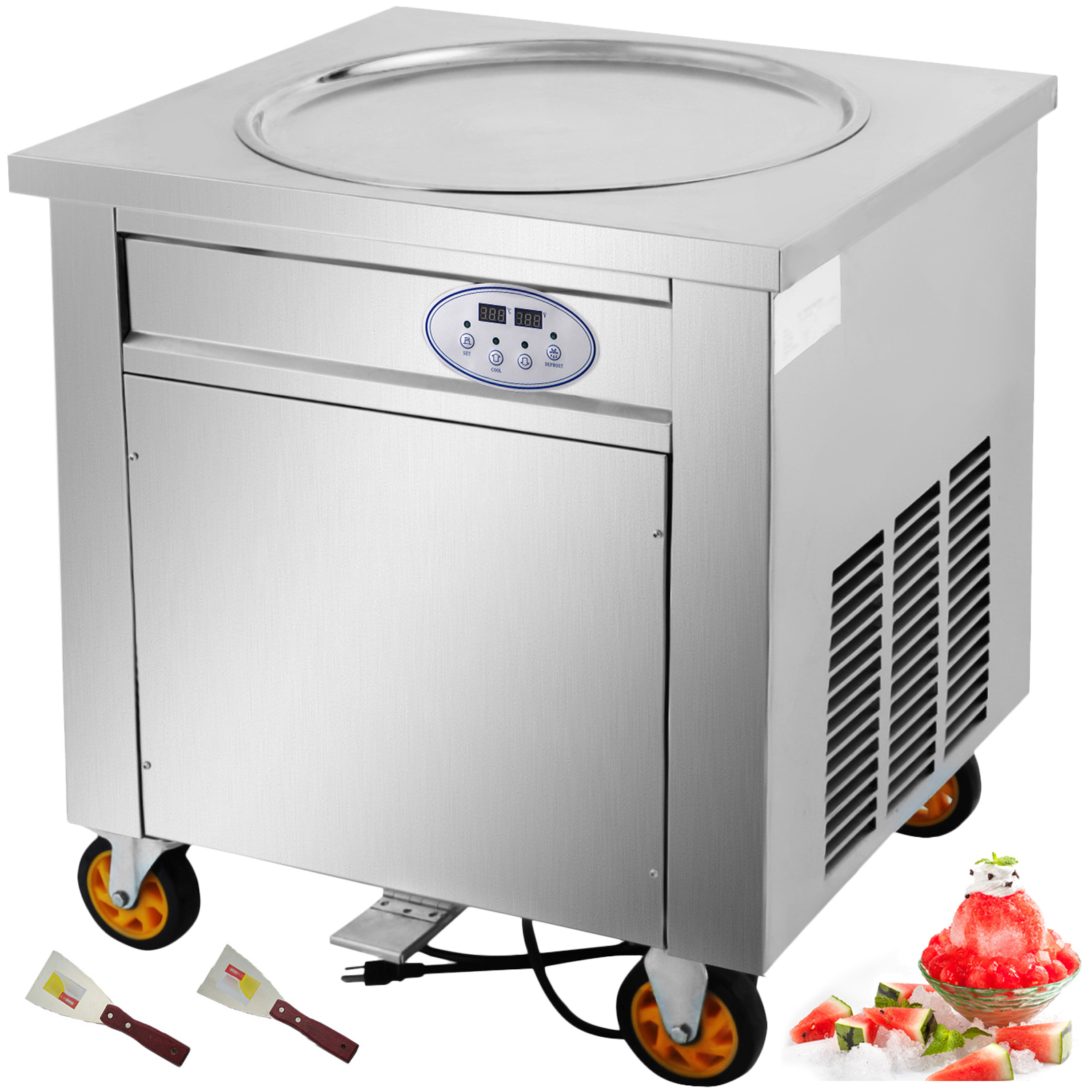 commercial ice maker, stainless steel, 20kg/24h