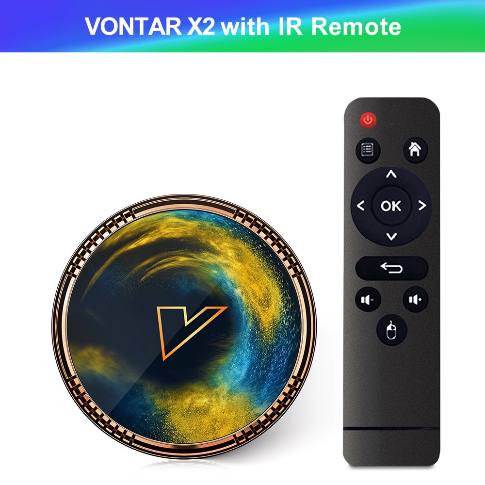 VONTAR X4 Amlogic S905X4 Smart TV Box Android 11 Wifi BT AV1 Media Player  1000M