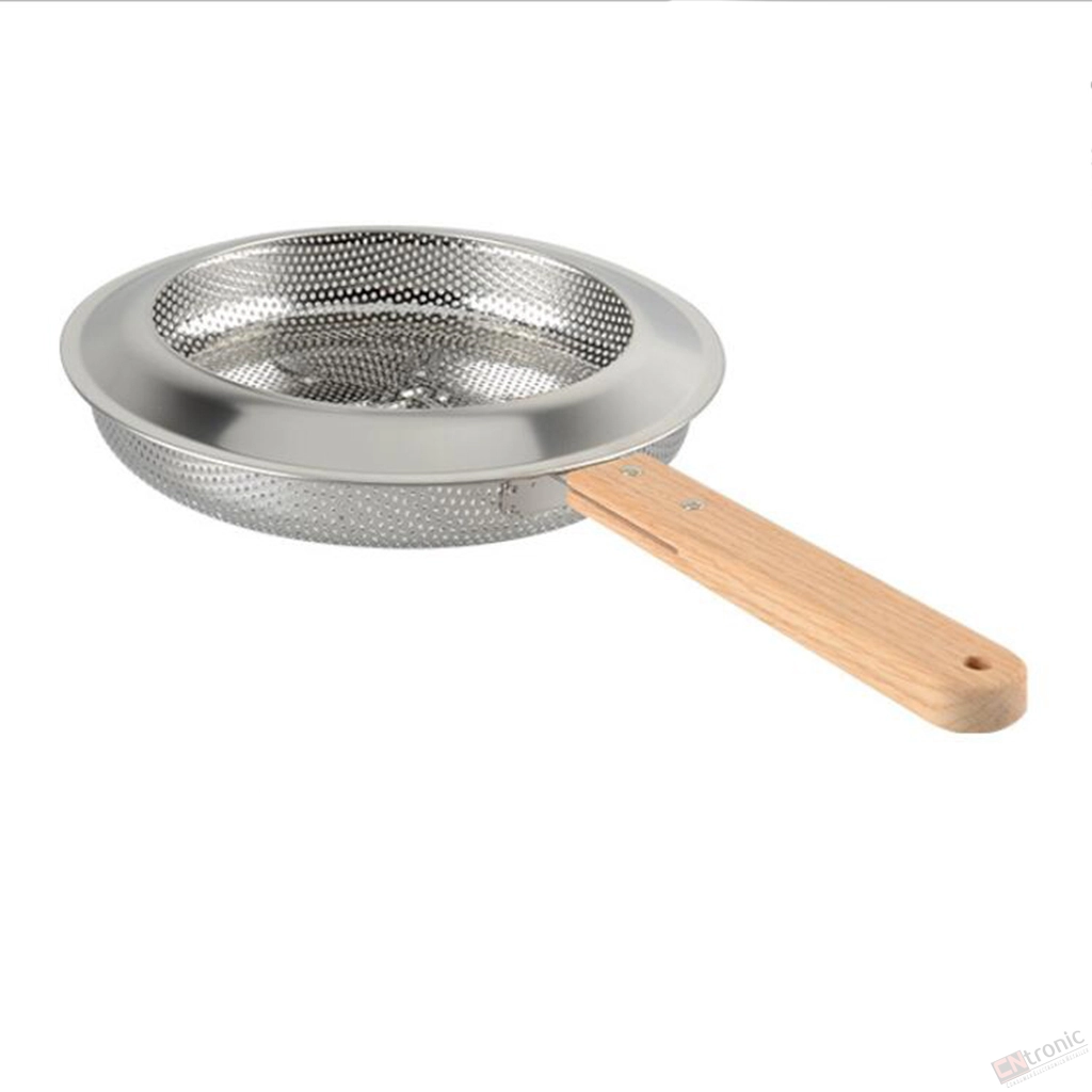 Home Hand Roaster Coffee Bean Stainless Steel With Wooden Handle