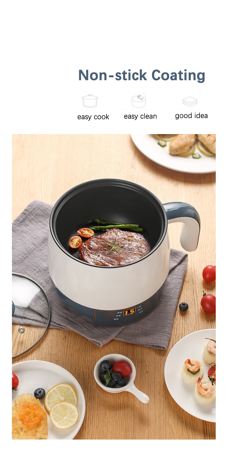 Electric Rice Cooker Household 220V Hot Pot cooker For Students Dormitory  Multi-functional Electric Cooking Machine Nonstick Pan