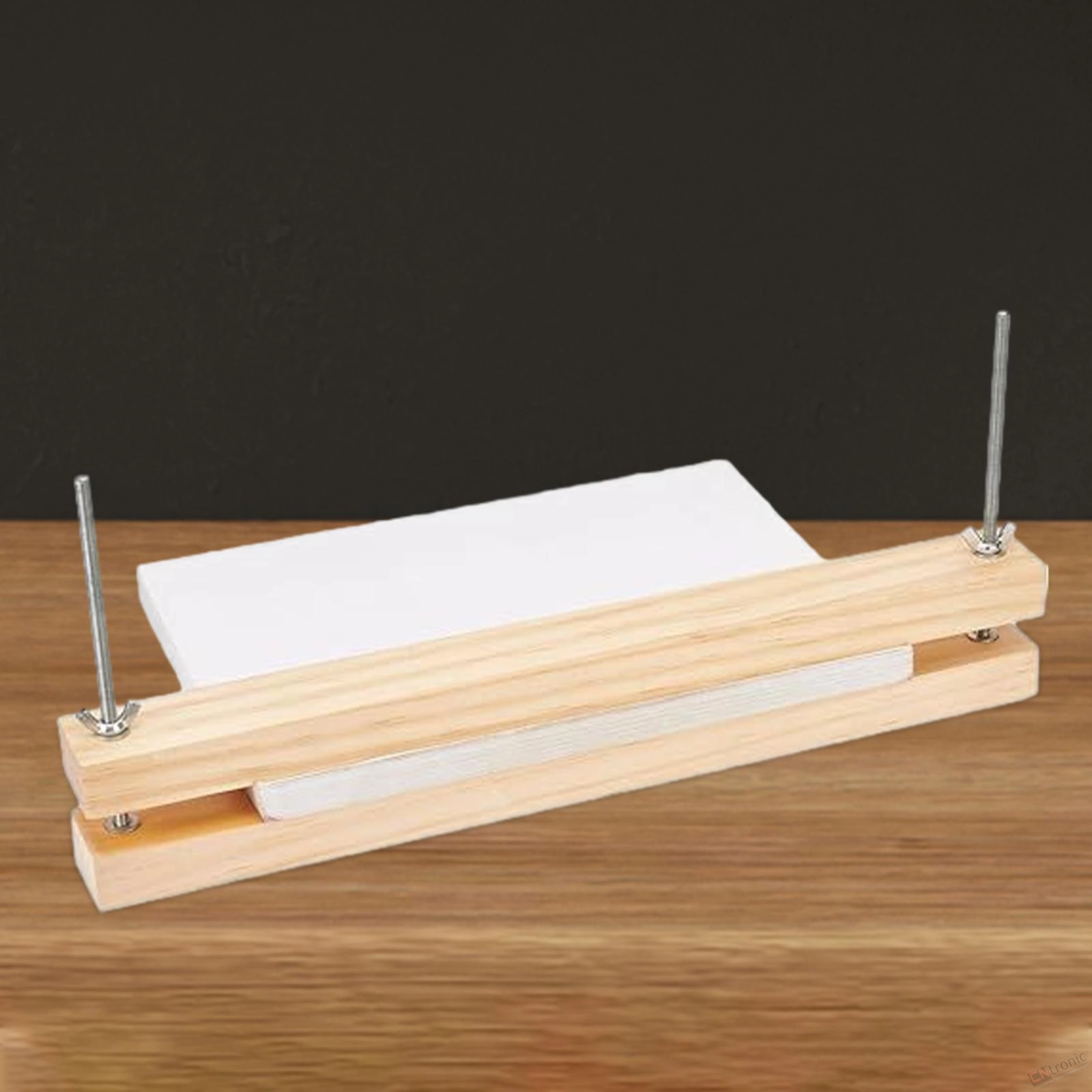 Binding Machines Lightweight Practical Durable Multifunctional Wooden Bookbinding Press for Desktop School Home Office Cardboard
