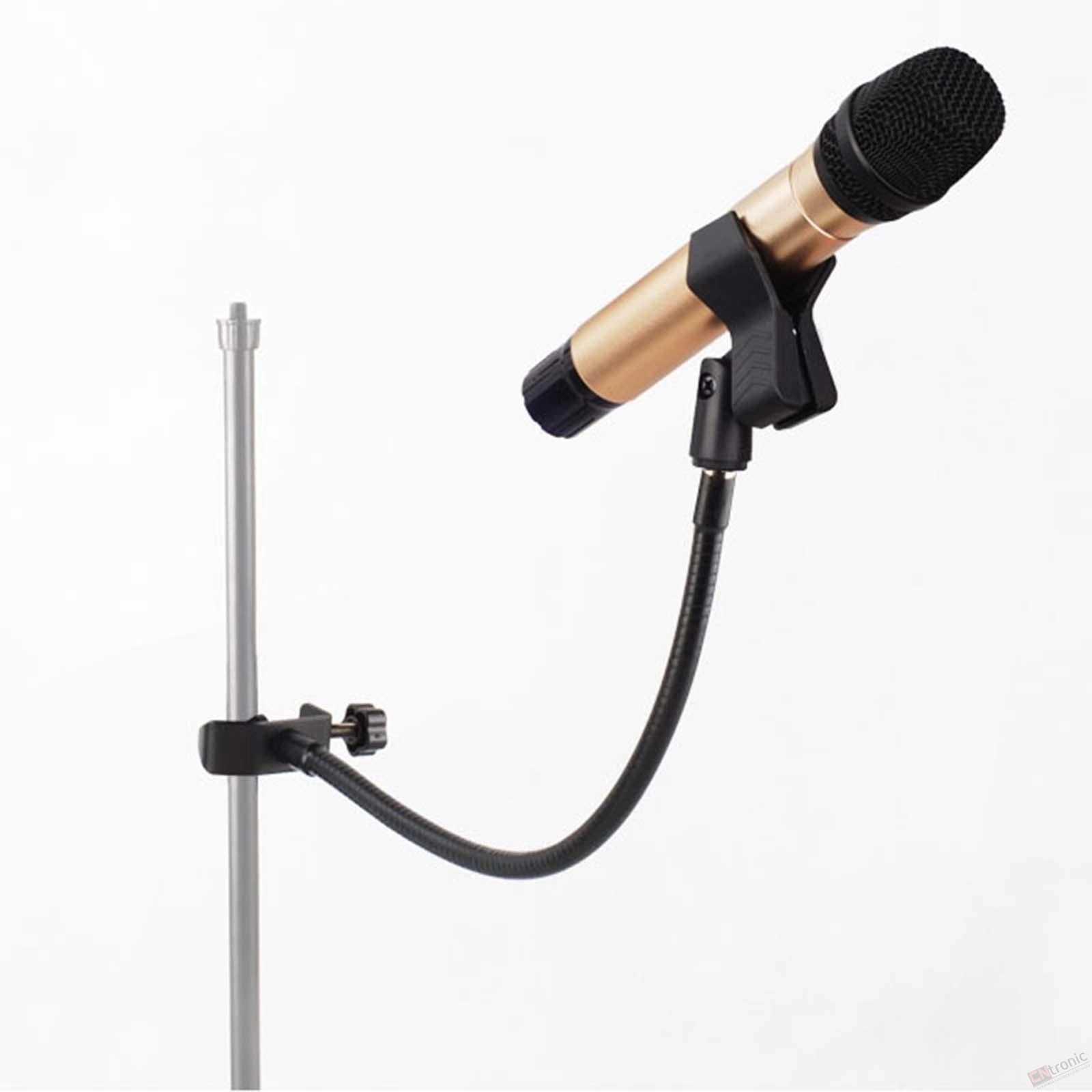 Microphone Stand,Flexible Gooseneck Desktop Mic Stands Holder with Heavy Duty Desk Clamp
