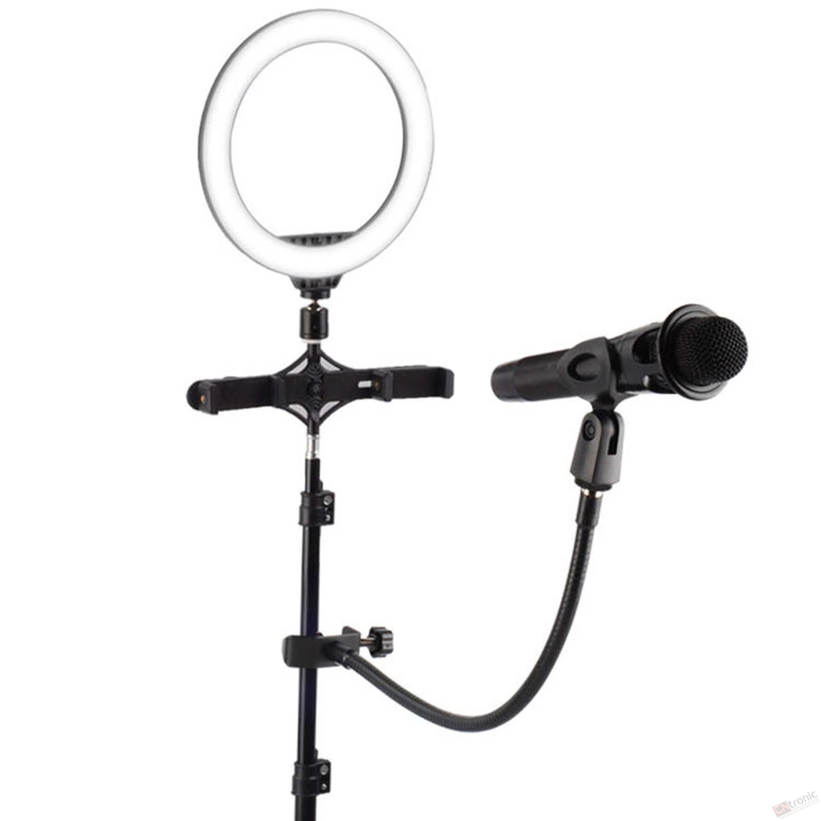Microphone Stand,Flexible Gooseneck Desktop Mic Stands Holder with Heavy Duty Desk Clamp
