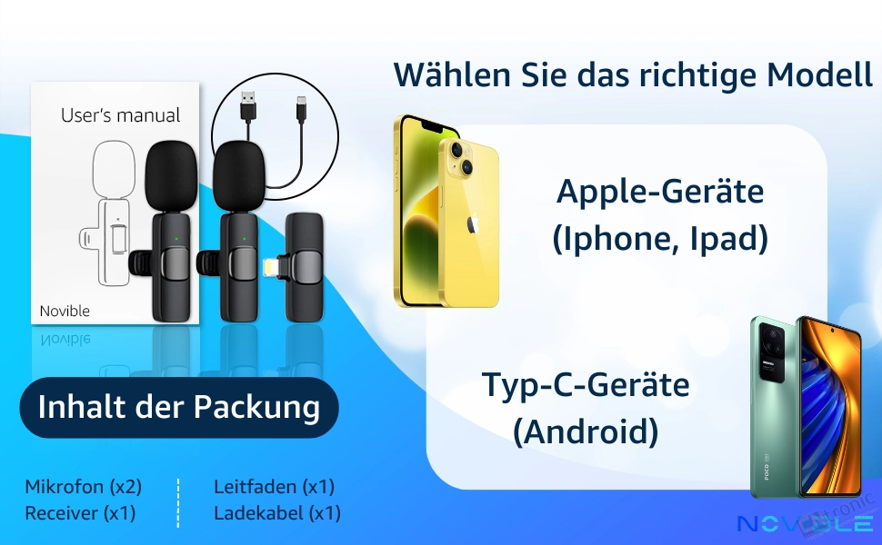 Geeignet für Iphone, Ipad und Android-Geräte Typ-C