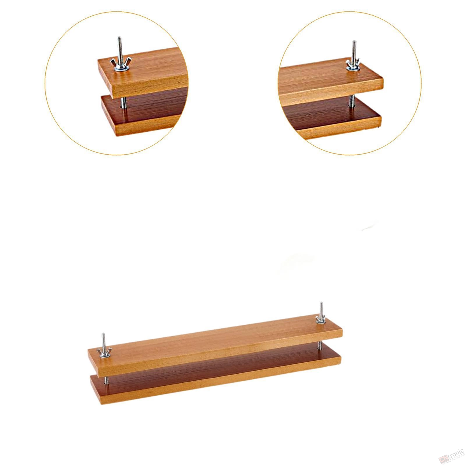 Wooden Bookbinding Press Convenient to Use Practical Wooden Book Press Binding Press for School Desktop Home Scrapbooking Tags
