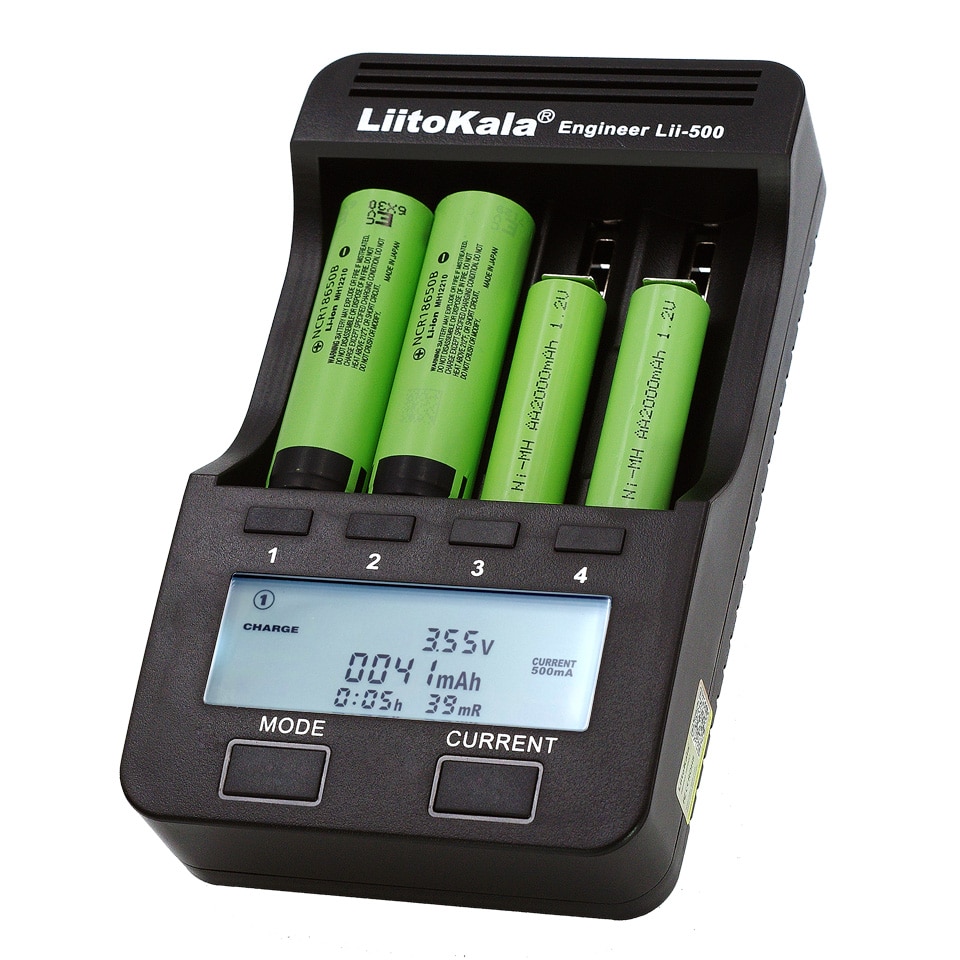 Liitokala Lii-500 lii-100 202 Lii-PD4 Battery Charger, 3.7V 18650 20700B 20700 10440 14500 26650 AA NiMH Lithium Battery
