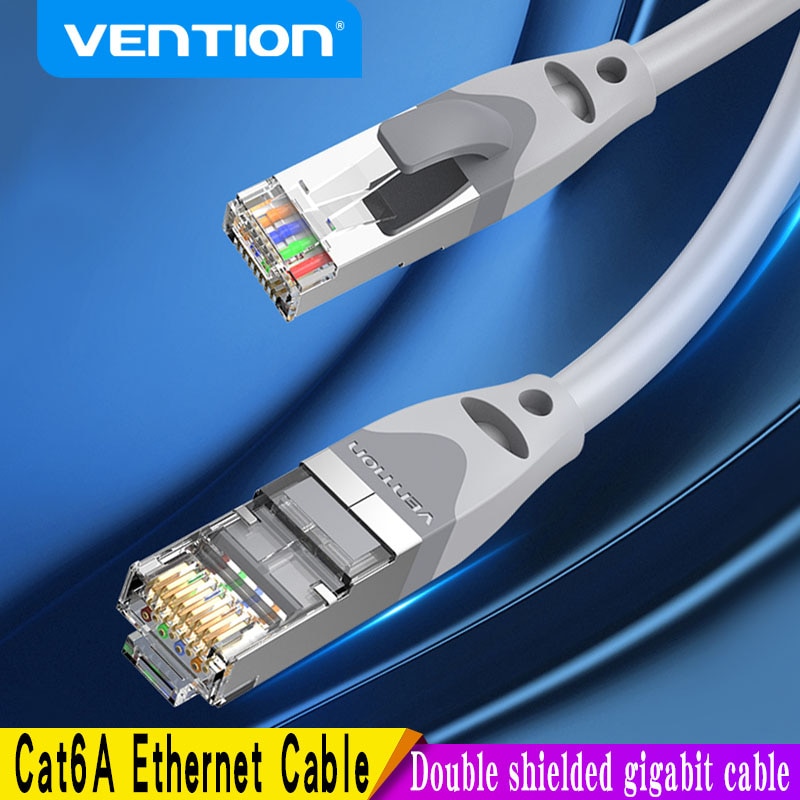 Vention Cat6A Ethernet Cable RJ45 Lan Cable Cat 6a Network Ethernet Patch Cord for Computer Router Laptop 0.3m/1m/1.5m/2m/3m/40M