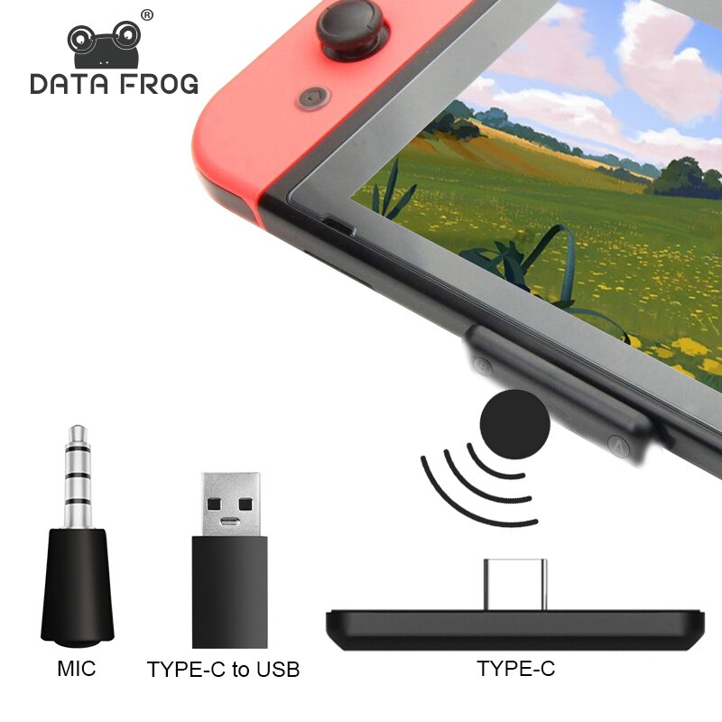 Data Frog Wireless Adapter USB Type-C Compatible-Nintendo Switch Controller Receiver For PC Converter For PS4 Console