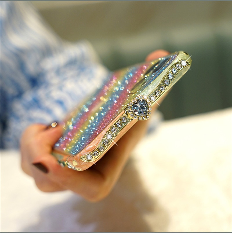 Luxury Rhinestone Phone Case for Apple iPhone 6 6S 7 8 Plus 11 Pro X XS XR XS MAX Case Glitter Crystal Diamond Cover Coque Funda