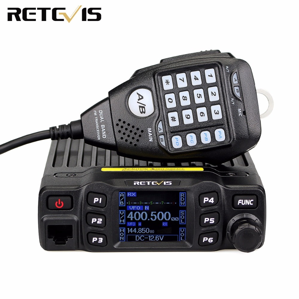RETEVIS RT95 Car Radio with Screen Ham Car Mobile Radio Station Autoradio Two-way Radio 25W VHF UHF CHIRP Anytone Base Station
