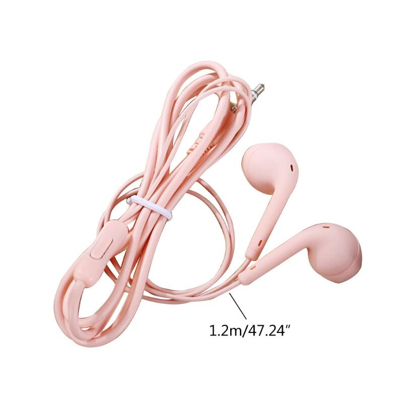 1pcs Portable Sport Earphone Super Bass 3.5mm In-Ear Wired Earphone with Built-in Microphone Hands Free For Smartphones dropship