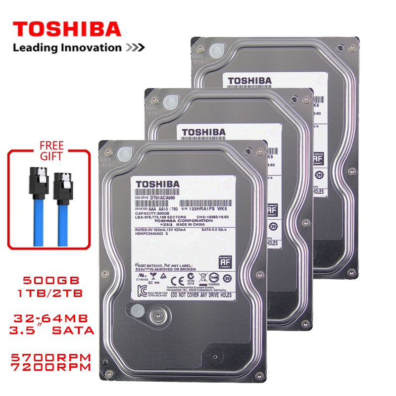 Toshiba 500GB desktop computer hdd 3.5