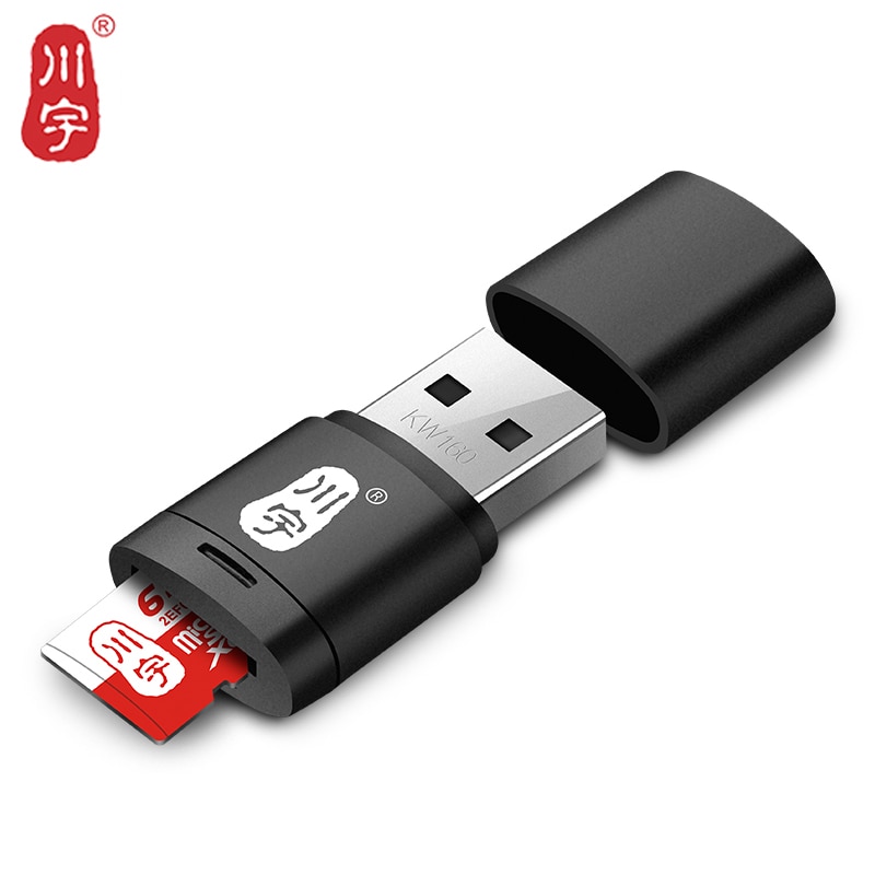 Kawau Micro SD Card Reader 2.0 USB High Speed Adapter with TF Card Slot C286 Max Support 128GB Memory Card Reader for Computer
