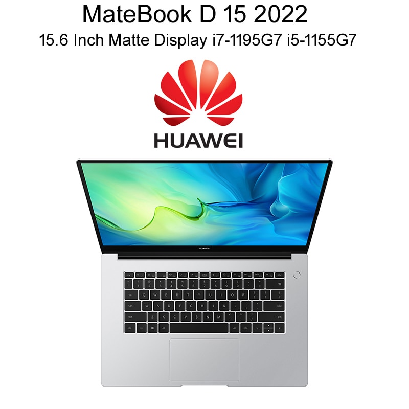 Popular Best Notebook PC HUAWEI MateBook D 15 2022 Laptop i7-1195G7 Intel Iris Xe GPU 15.6 Inch FHD Matte Screen Huawei Share