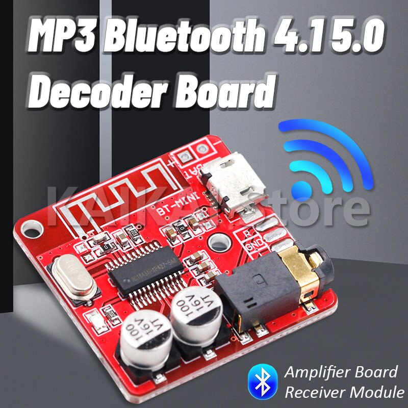 Bluetooth Audio Receiver Board Bluetooth 5.0 MP3 Lossless Decoder Board Wireless Stereo Music Module 3.7-5V XY-BT-Mini