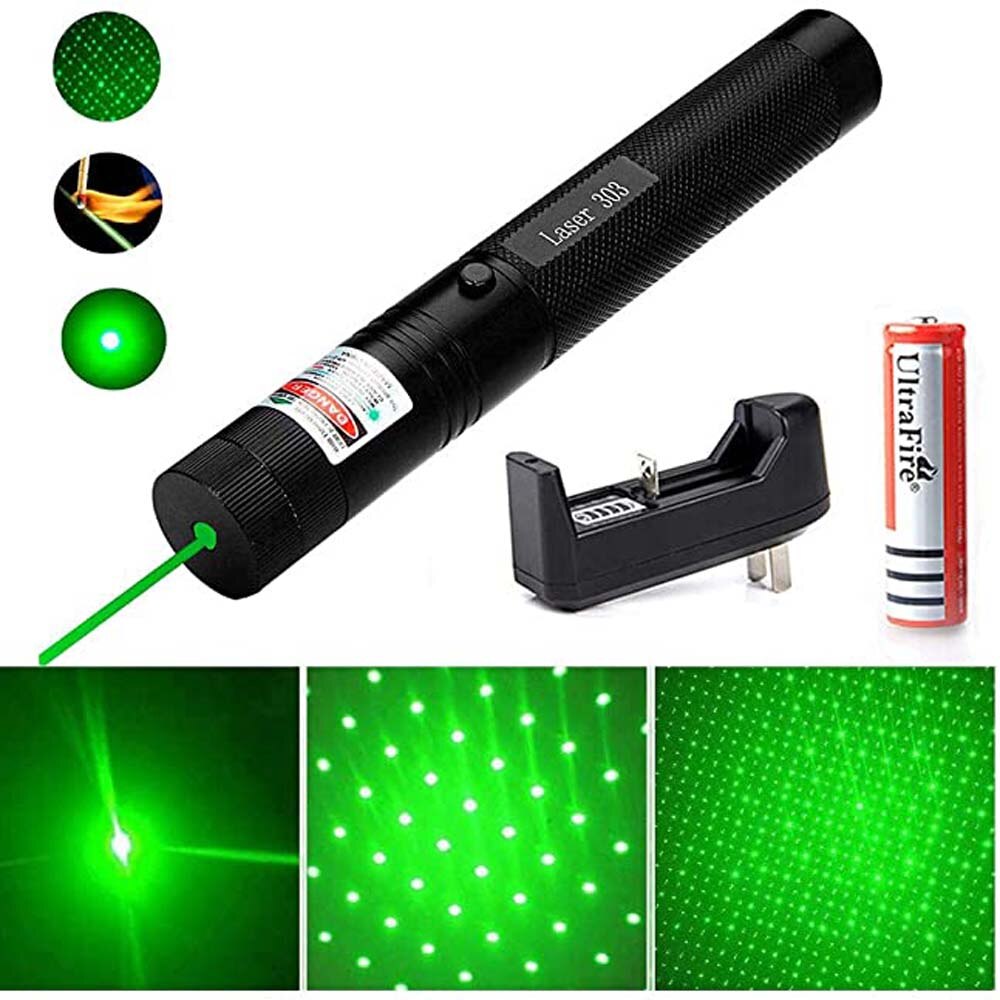Laser Light Pointers Military High Powerful Laser Light 5mw Green Burner Laser Device Adjustable Focus Laserpointers for Hunting