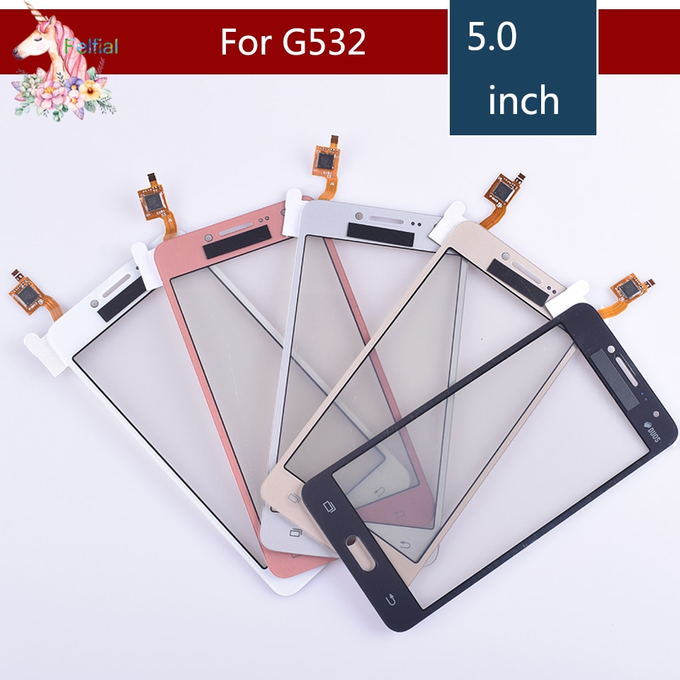 10pcs/lot For Samsung Galaxy j2 Prime SM-G532F G532 G532G G532M Touch Screen Sensor Display Digitizer Glass Replacement + logo