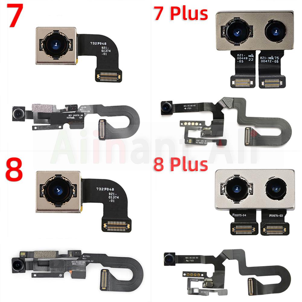 Original Rear Back Camera Moulds For iPhone 6s 7 8 Plus Proximity Sensor Small Front Camera Flex Cable Ring Phone Repair Parts