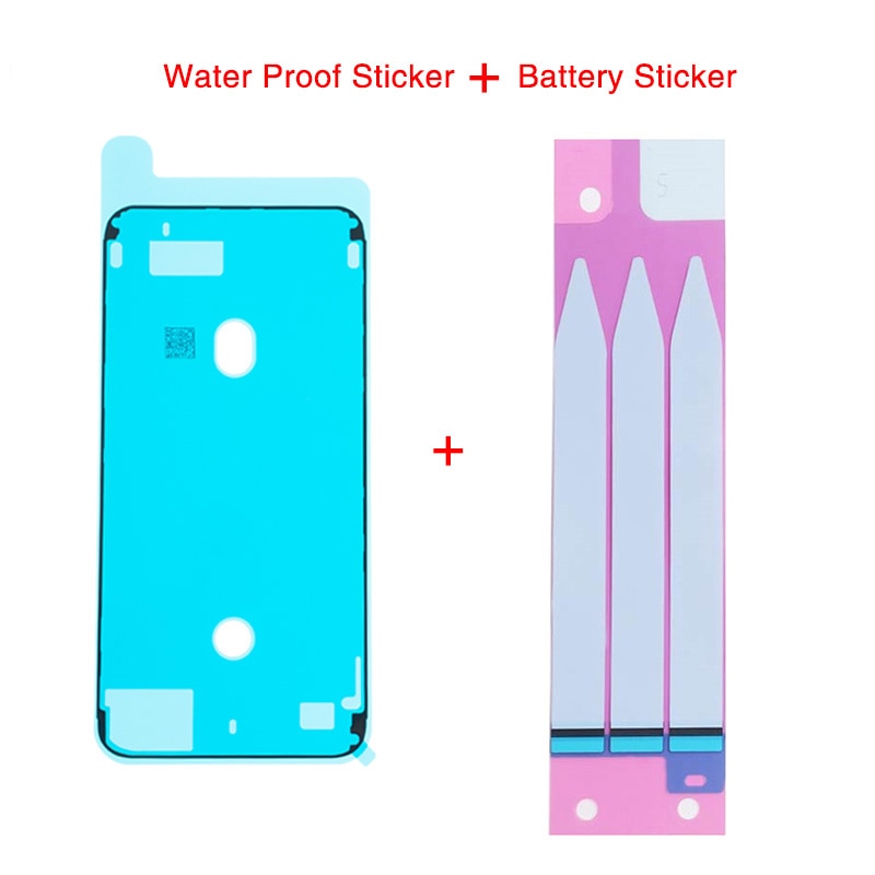 1set Waterproof Adhesive Sticker For iPhone 6 6S 7 8 Plus X XR XS Max LCD Screen Frame Bezel Seal Tape Glue +Battery Sticker