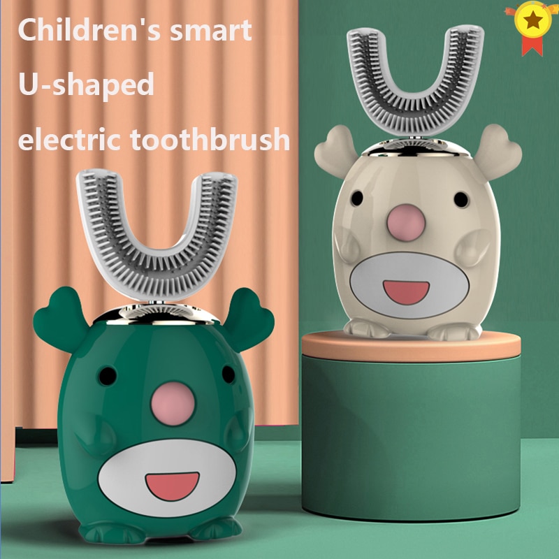 Smart 360 Degrees XioMi Electric Toothbrush Kids Silicon Automatic Ultrasonic Teeth Tooth Brush Cartoon Pattern Children