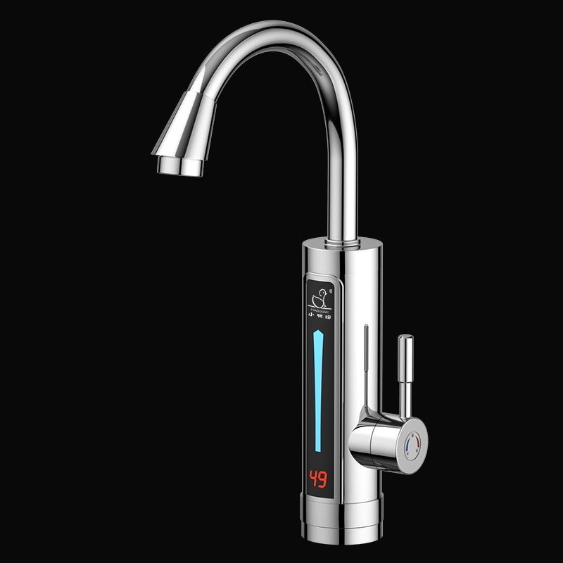 Electric Water Heater Temperature Display Kitchen Tankless Instant Hot Water Faucet 3300W 220V