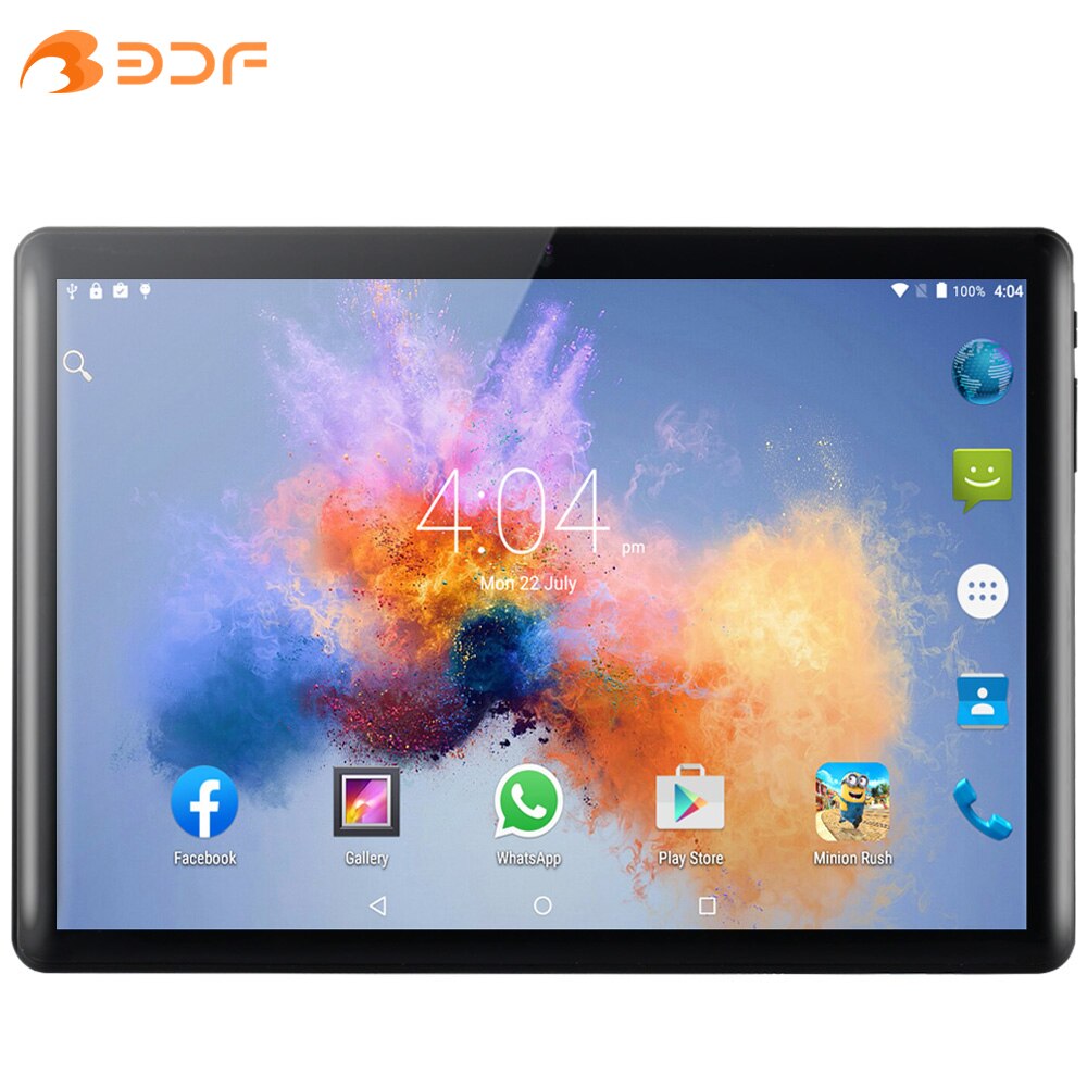 New 10.1 Inch Octa Core Tablet Pc 4GB RAM 64GB ROM Android 9 Tablets WiFi Bluetooth Dual SIM Cards Phone Call Type-C Port