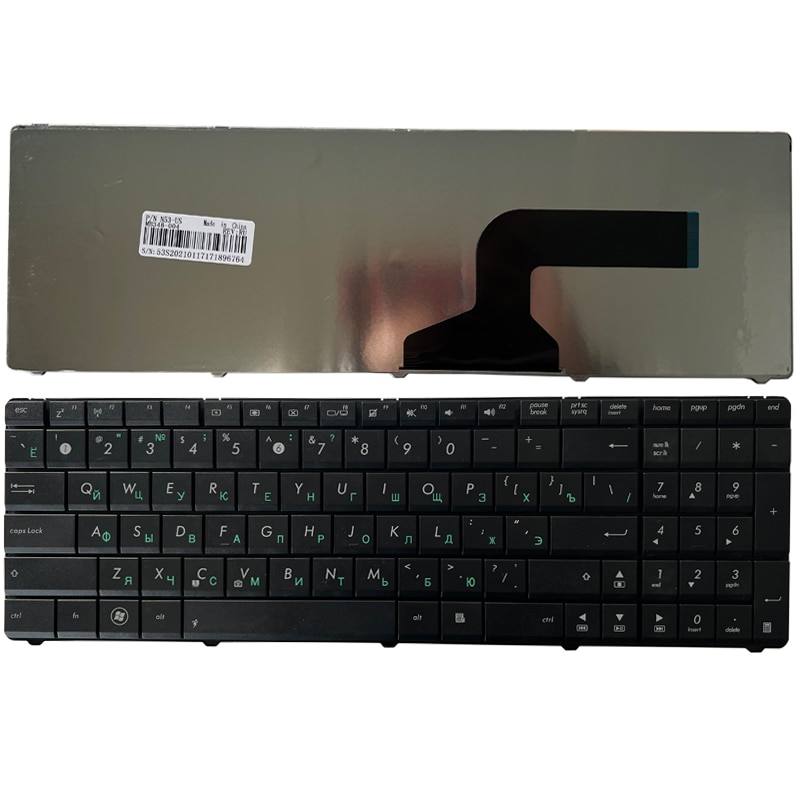 Russian Keyboard for Asus N53 X53 X54H k53 A53 N60 N61 N71 N73S N73J P52 P52F P53S X53S A52J X55V X54HR X54HY N53T laptop RU