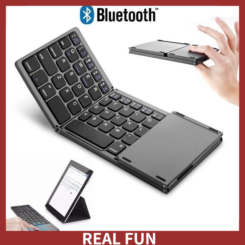 Mini Bluetooth Keyboard Three Fold Laptop Tablet Keyboard
