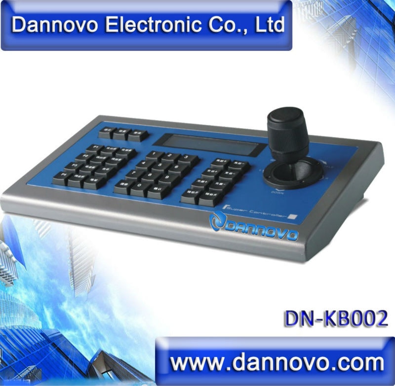 DANNOVO 3D PTZ Keyboard Controller LCD display For CCTV PTZ Camera and Video Conference Camera,RS485,RS422,RS232,Pelco-P/D,VISCA
