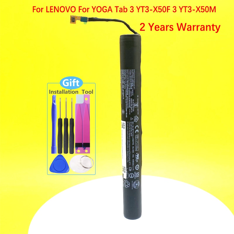 New Battery For LENOVO YOGA Tab 3 10.1 YT3-X50F 3 YT3-X50M 8400mAh 30.2WH L15D3K32