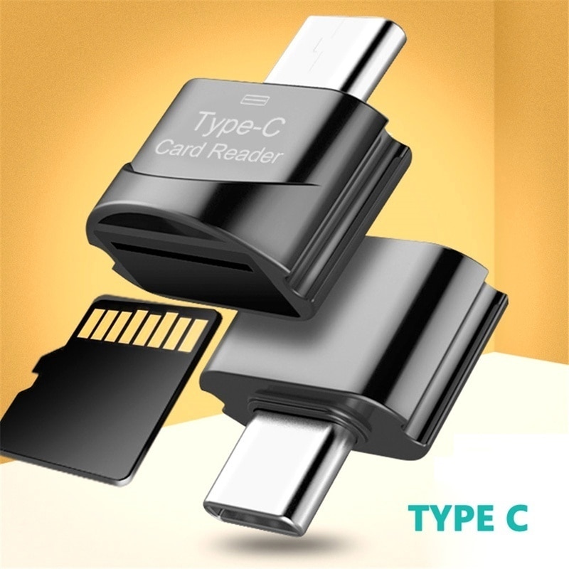 MINI Card Reader C Type TF Card TO Type-c Card Reader OTG Adapter USB 3.1 Card Reader for Mobile Phones and Laptop